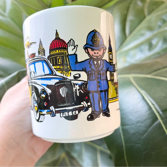 Vintage London Travel Souvenir Made in England Stamped Mug Big Ben Double Bus - Picture 6 of 6